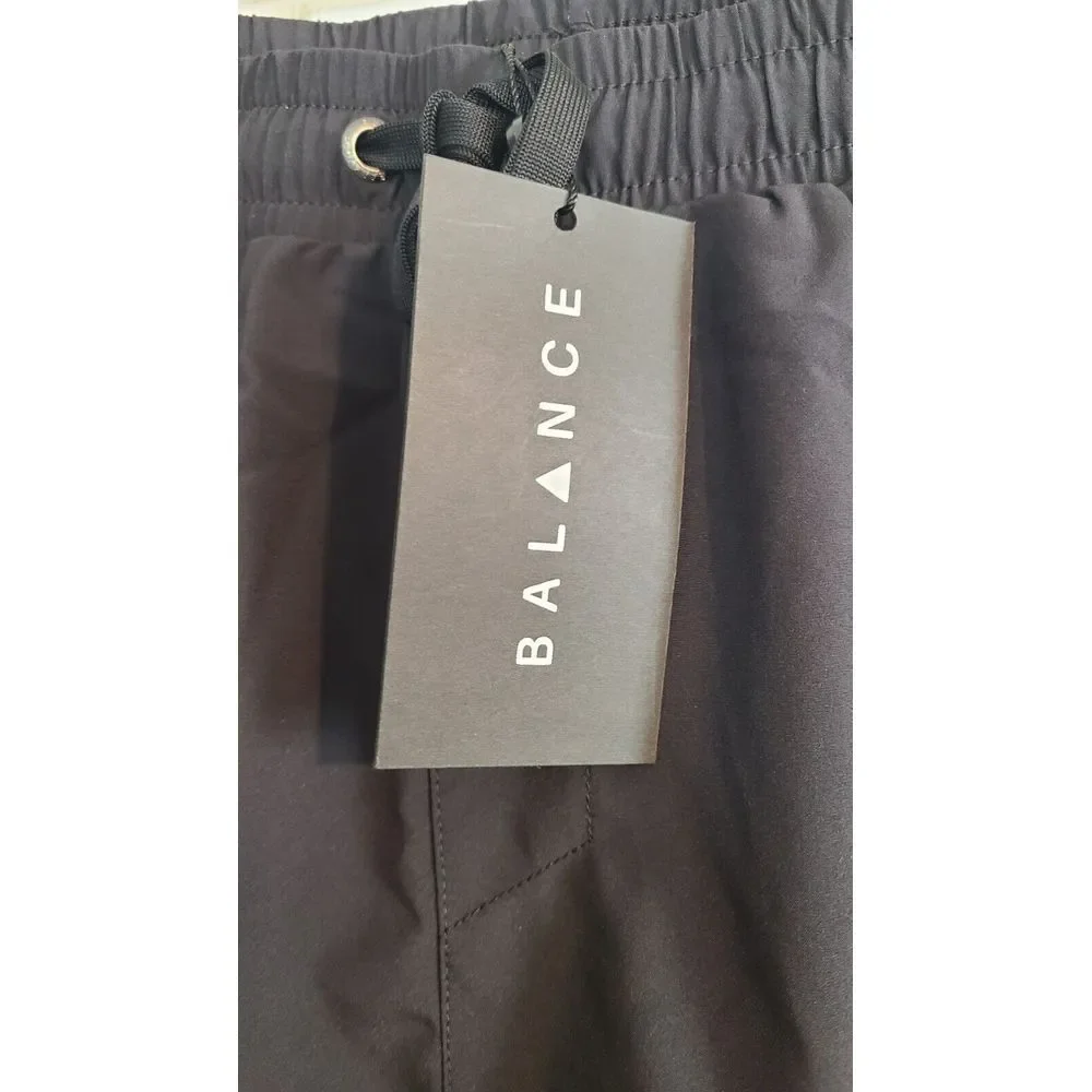 NWT Balance Collection shorts Black size 4XL Zippered pockets‎